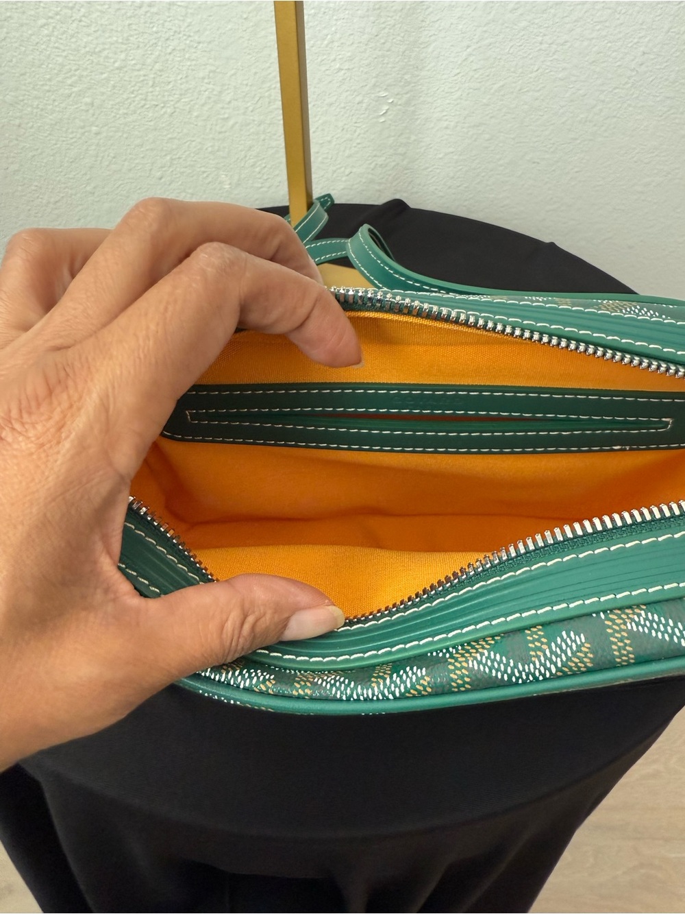 G0yard Cap Vert Bag coated Canvas crossbody - Picture 4 of 5